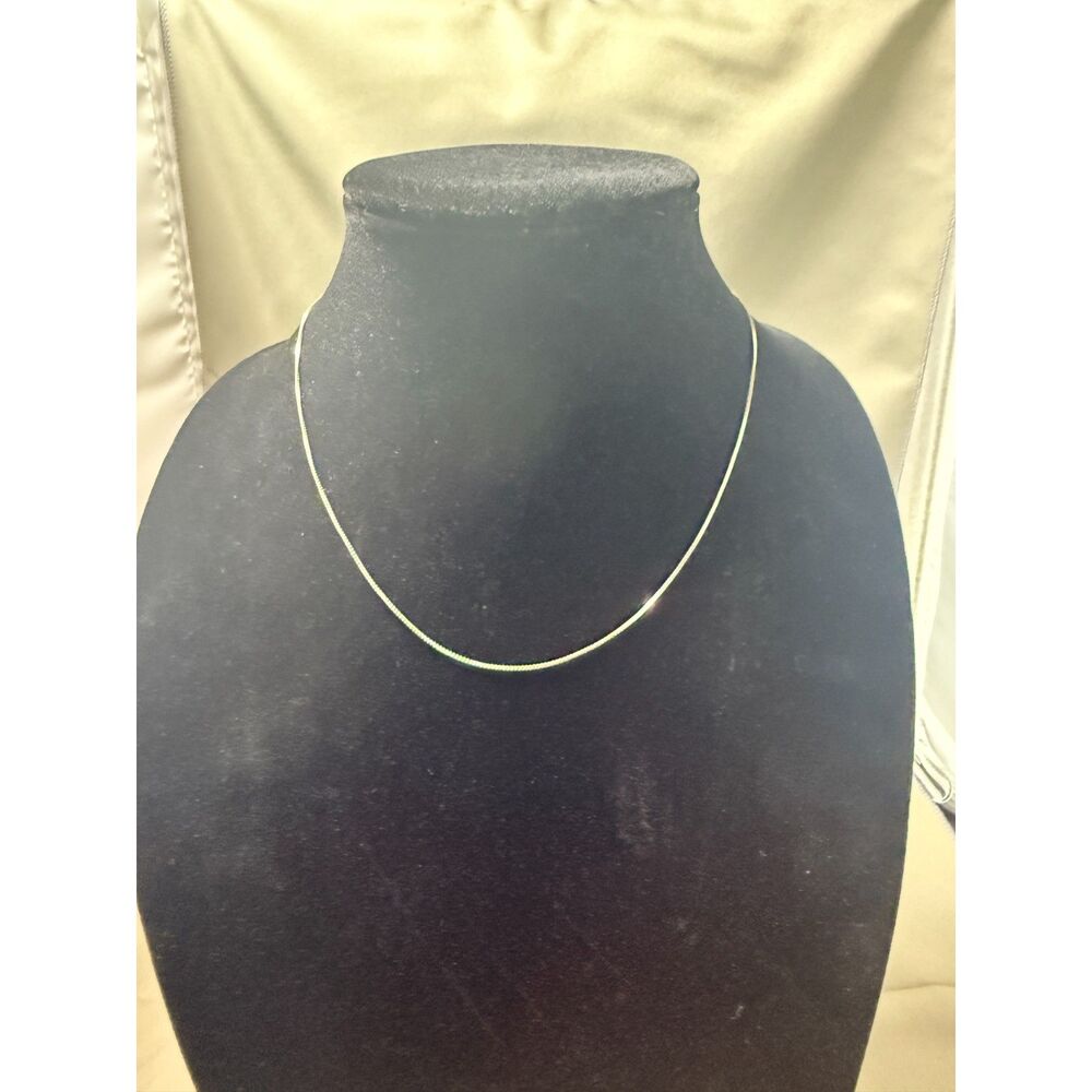 18" Sterling Silver Chain Necklace - Picture 5 of 7